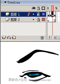 Flash制作卡通人物眨眼動畫的方法,PS教程,思緣教程網(wǎng)