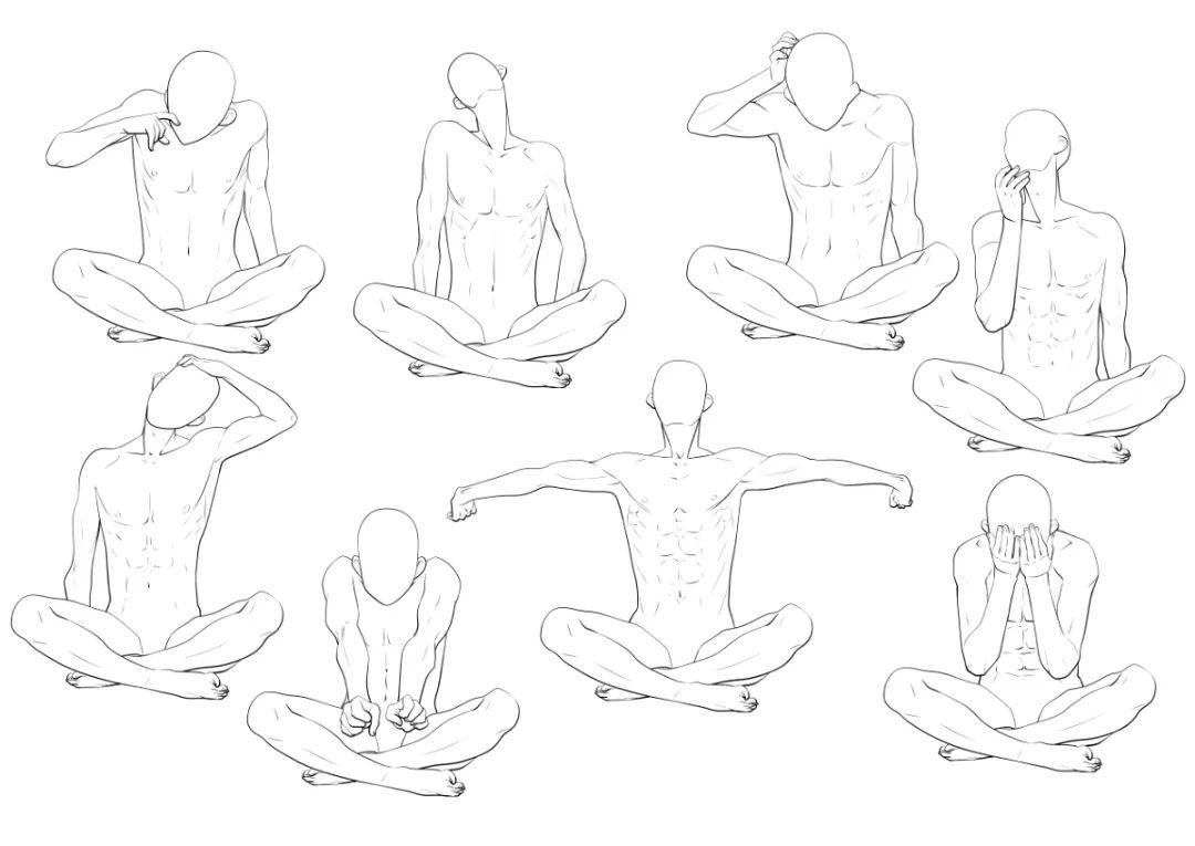 手繪動漫設(shè)計(jì)：肝不肝你說了算！人體姿勢素材大分享