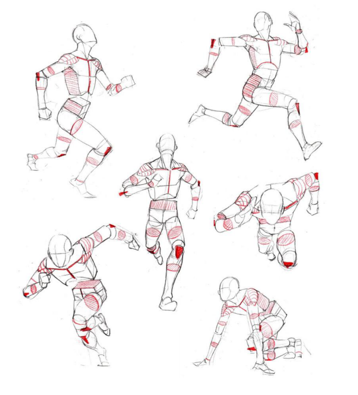 「動(dòng)漫設(shè)計(jì)」人體繪畫進(jìn)階 part 03 常規(guī)運(yùn)動(dòng)姿態(tài)