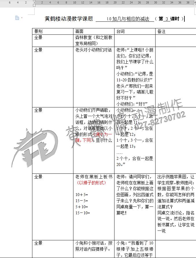 小學(xué)教學(xué)課題《10加幾與相應(yīng)的減法》教育動(dòng)畫制作.jpg