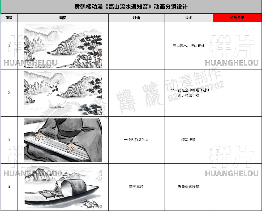 水墨動(dòng)畫(huà)廣告分鏡設(shè)計(jì)